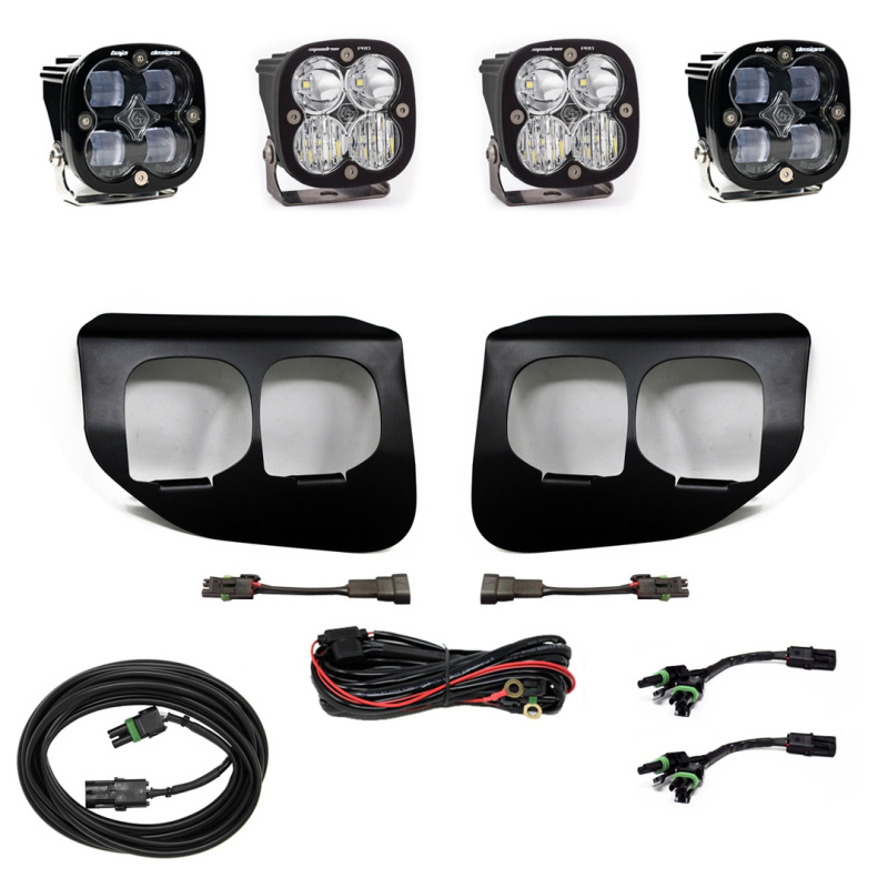 Ford Super Duty Fog Light Pocket Kit - Baja Designs - Dual FPK SAE/Pro - `20-`27